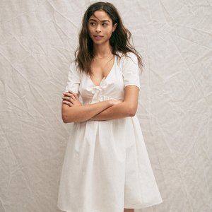 Madewell Tie-Front Mini Dress
